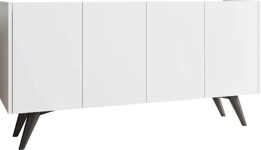 Arabic House Giga Meubel Dressoir Petra Melamine Wit 150x40x68cm