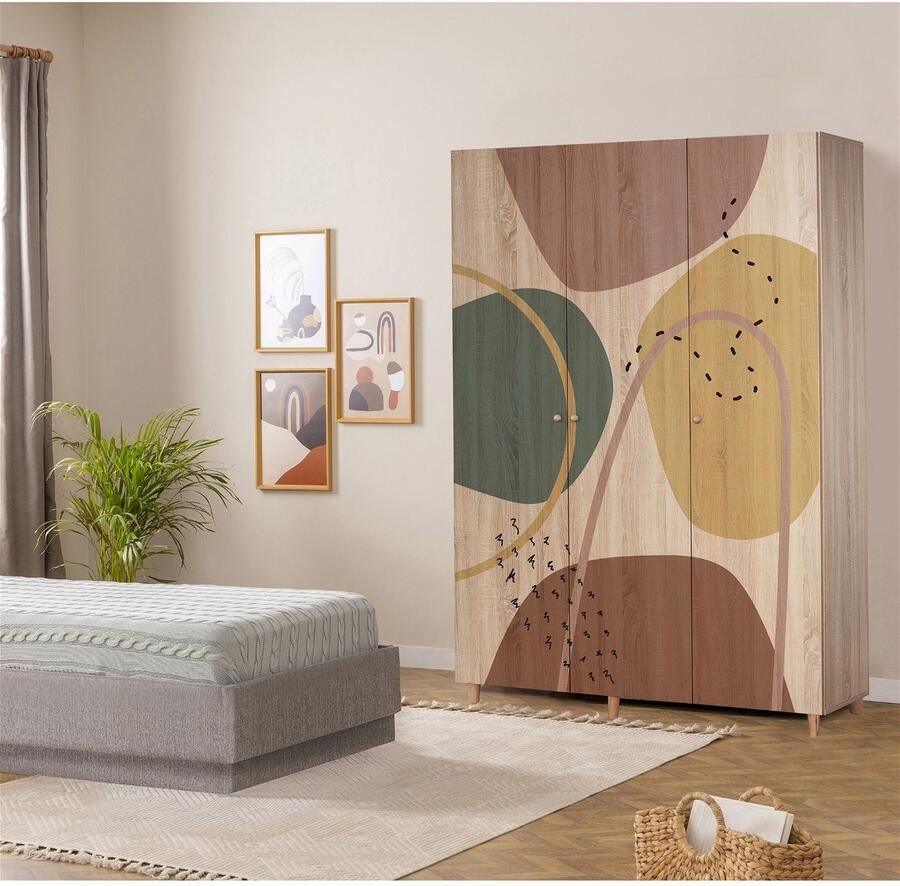 Arabic House Kledingkast Lena Organic Melamine Naturel