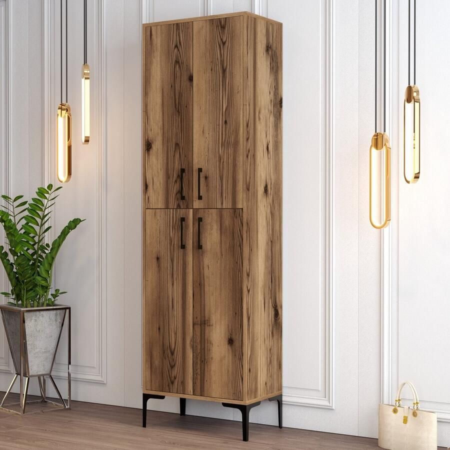 Arabic House Schoenenkast Berlin Melamine Walnoot