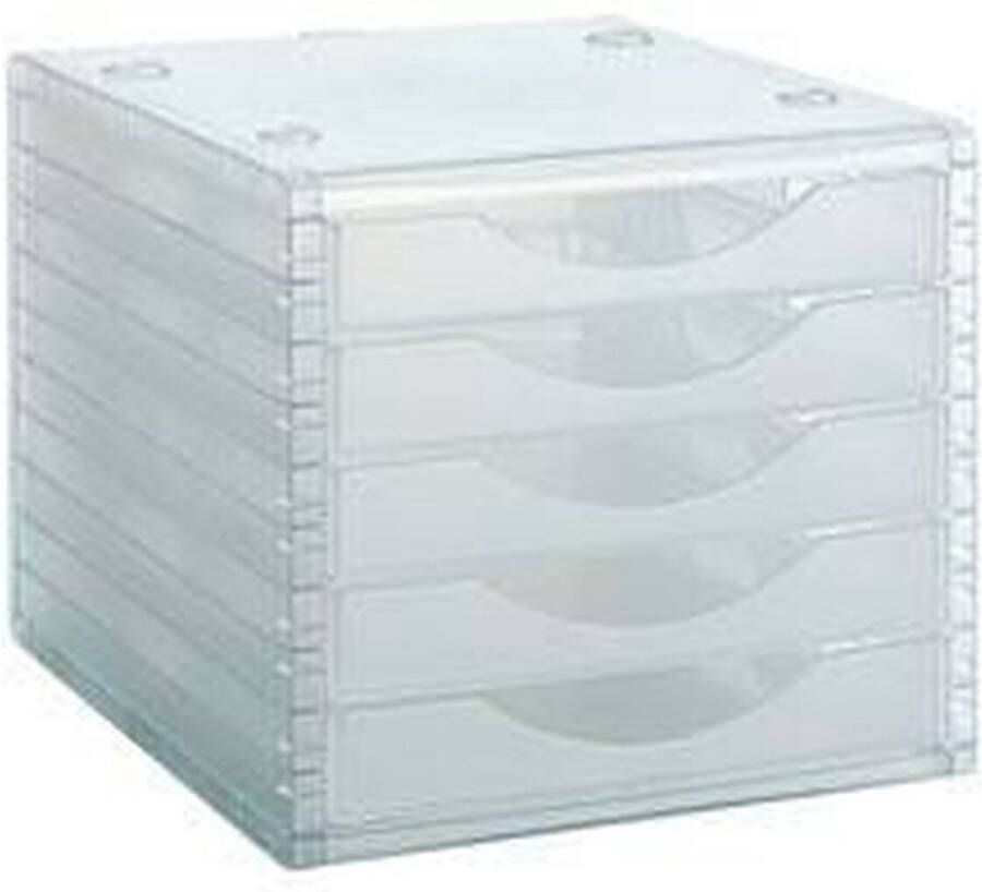 Archivo 2000 Modulaire archiefkast ArchivoTec 5 lades Doorschijnend (34 x 27 x 26 cm)