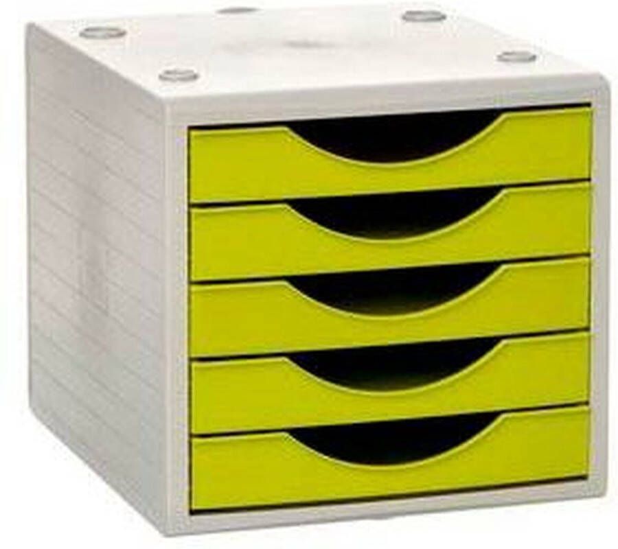 Archivo 2000 Modulaire archiefkast ArchivoTec 5 lades Lichtgroen (34 x 27 x 26 cm)