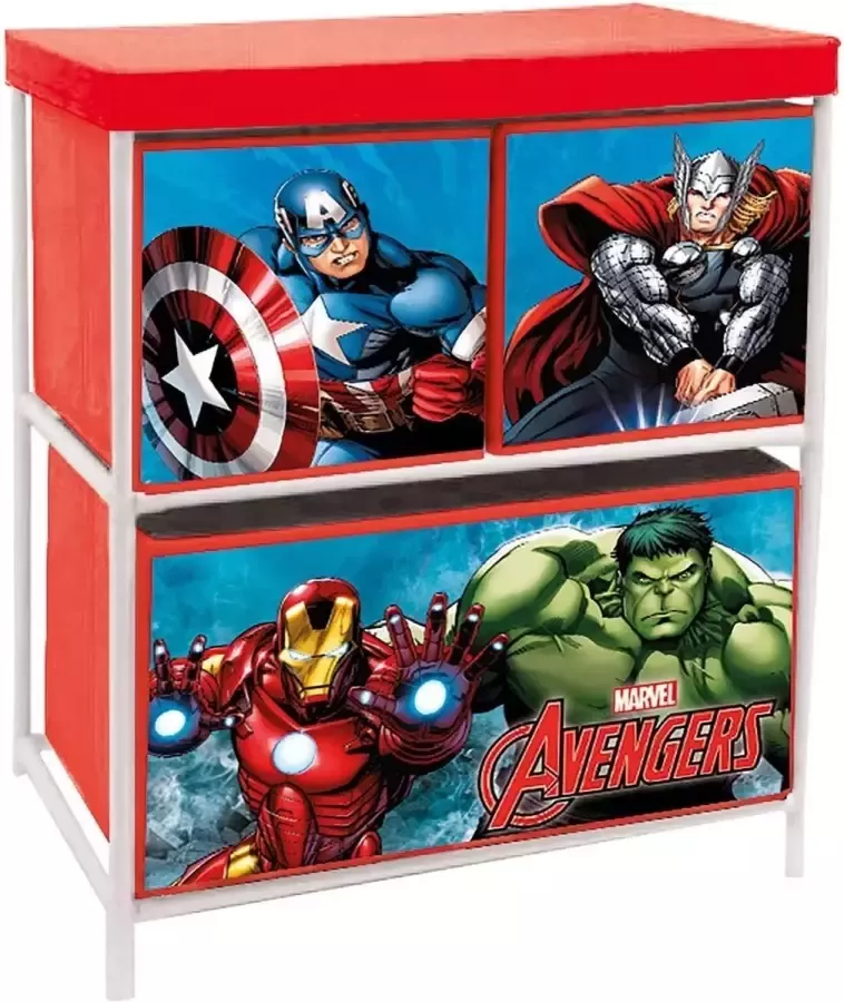 arditex Opbergkast Avengers 60 X 53 Cm Aluminium polyester Rood
