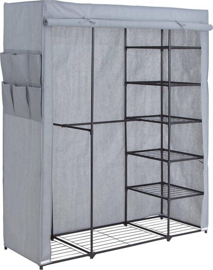 Argos Home Overdekte driedubbele kledingkast met opslag grijs Covered Triple Wardrobe with Storage Grey