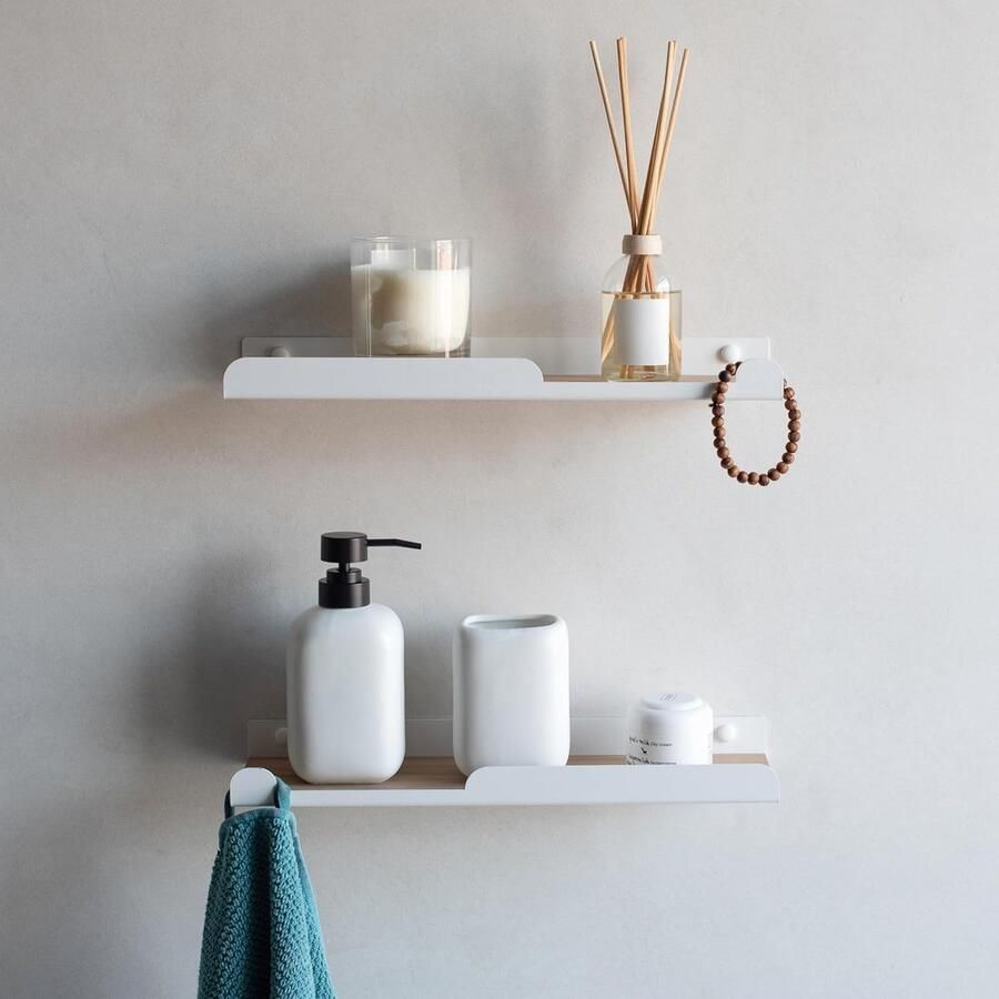 Armony Hang Smal wandrek multifunctioneel 1 stuk eikenhout 35 x 10 cm