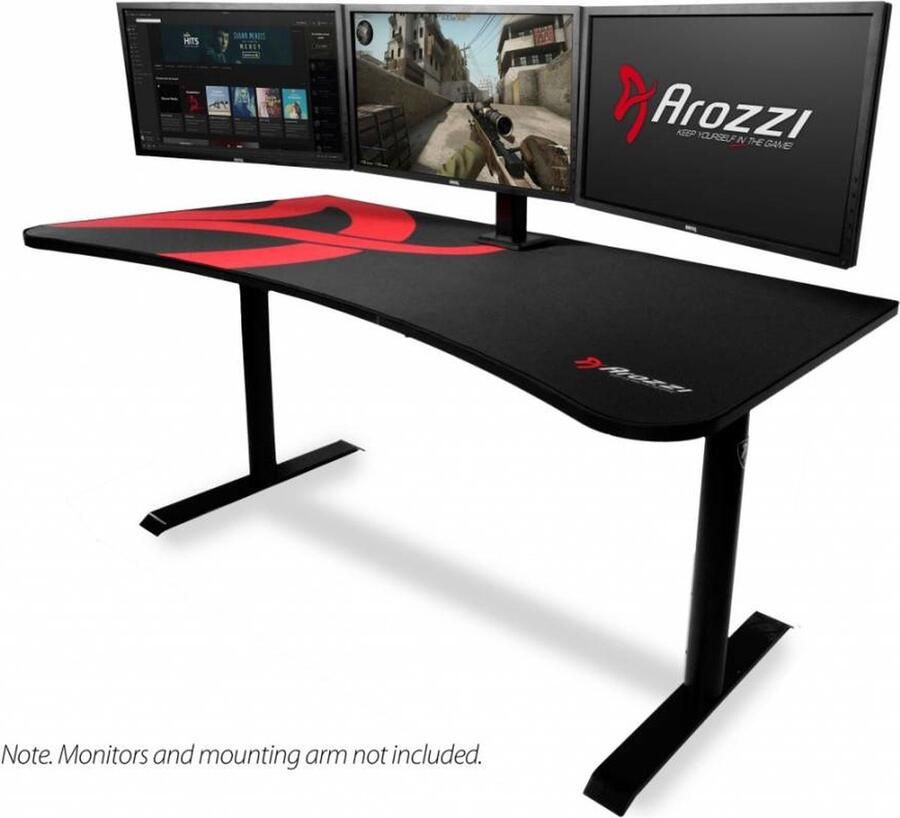 Arozzi Arena Gaming Desk Rood Onderstel + Arena Box2 (Blad)