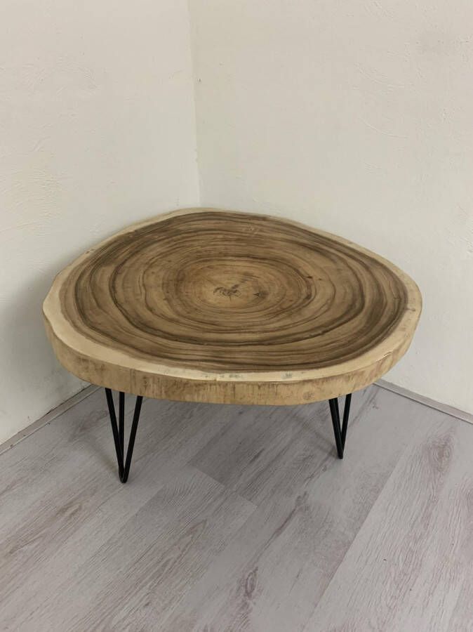 Ars Longa Boomstam salontafeltje large suar hout enkel blad