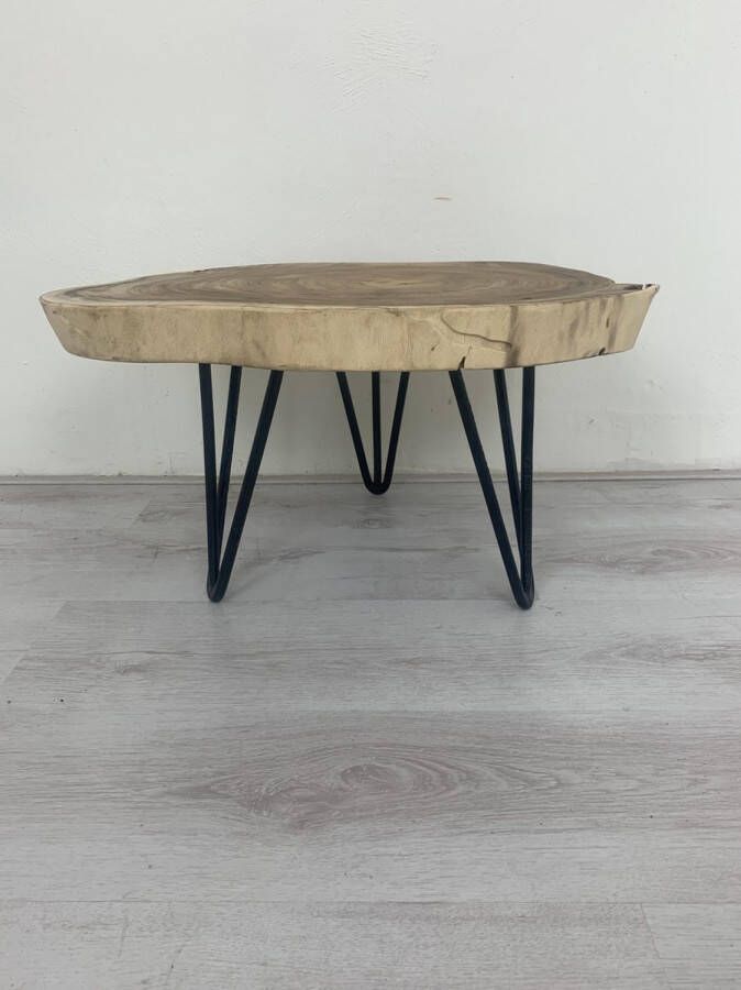 Ars Longa Boomstam salontafeltje small suar hout 33cm hoog