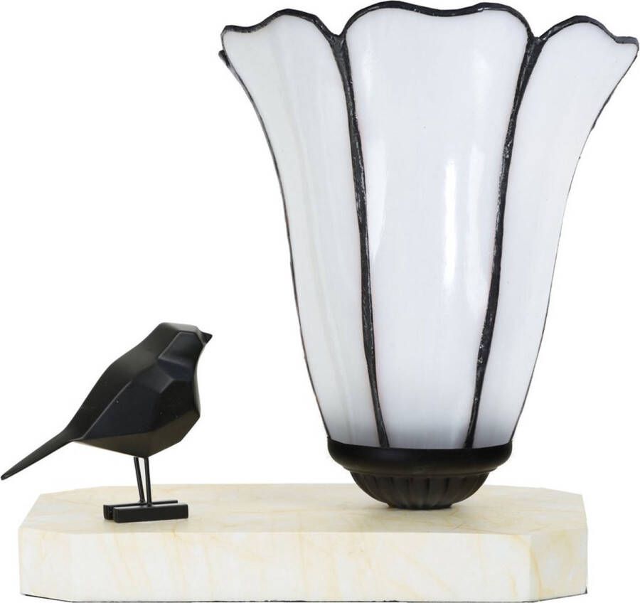 Art Deco Trade Coloured by Art Deco Trade Tiffany tafellamp sculptuur Ballade van een Vogel Liseron Akkerwinde