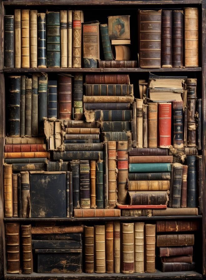 Art-Empire Old Book Case- Kristal Helder Galerie kwaliteit Plexiglas 5mm. Blind Aluminium Ophangframe Luxe wanddecoratie Fotokunst professioneel verpakt en gratis bezorgd