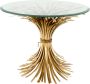 Art-Empire-Royal-Living Eichholtz Design bijzettafel 'Bonheur'- Antique Gold- ø 80 x H. 55 cm glas ø 70 cm - Thumbnail 2