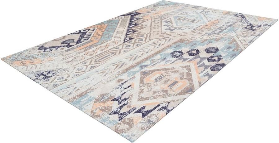 My home Vloerkleed Ruben Vintage stijlvolle glans plat vloerkleed multicolour zacht - Foto 8