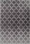 Arte Espina Laagpolig Vloerkleed Monroe Duurzaam Handgemaakt Vintage Tapijt Anti-Slip 120x170cm Antraciet Geruit - Thumbnail 3