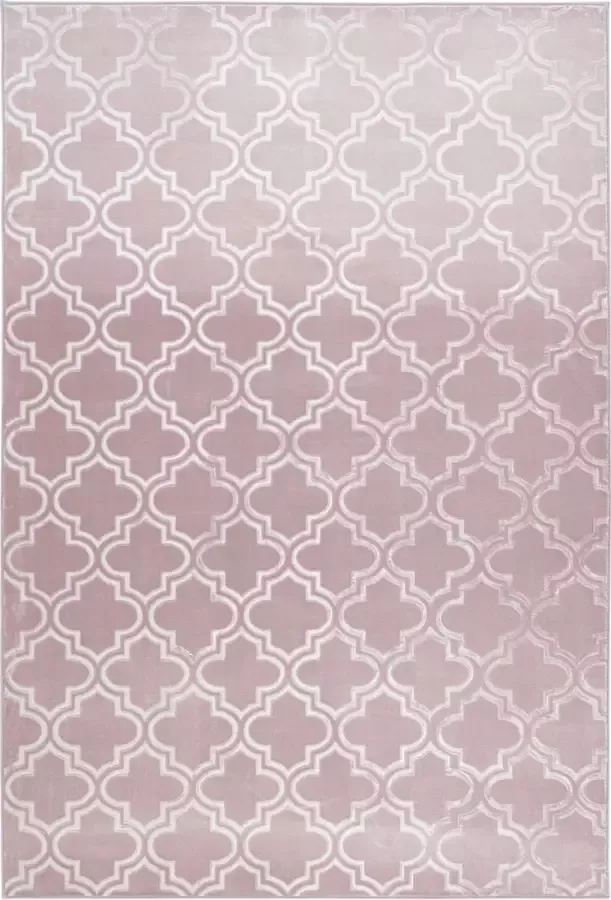 Arte Espina Laagpolig Vloerkleed Monroe Duurzaam Handgemaakt Vintage Tapijt Anti-Slip 120x170cm Roze