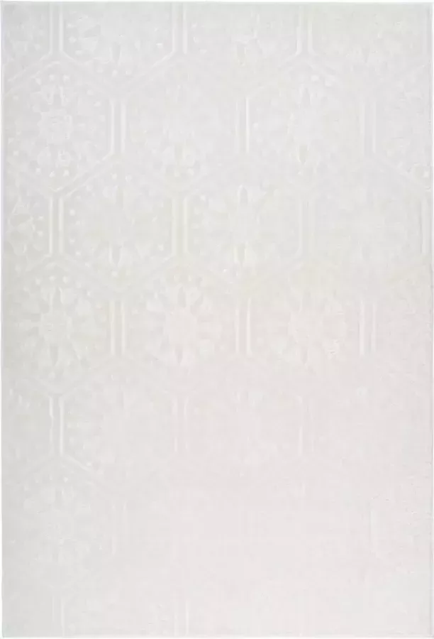 Arte Espina Laagpolig Vloerkleed Monroe Duurzaam Handgemaakt Vintage Tapijt Anti-Slip 200x290cm Wit