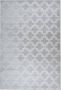 Arte Espina Laagpolig Vloerkleed Monroe Duurzaam Handgemaakt Vintage Tapijt Anti-Slip 80x300cm Grijs Blauw Ruit - Thumbnail 2
