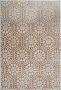 Arte Espina Laagpolig Vloerkleed Monroe Duurzaam Handgemaakt Vintage Tapijt Anti-Slip 80x300cm Taupe Ruit - Thumbnail 2