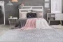 Arte Espina Laagpolig Vloerkleed Monroe Duurzaam Handgemaakt Vintage Tapijt Anti-Slip 80x300cm Grijs Blauw - Thumbnail 1