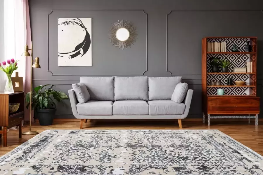 Arte Espina Vloerkleed broadway 600 grijs 80 x 150 cm