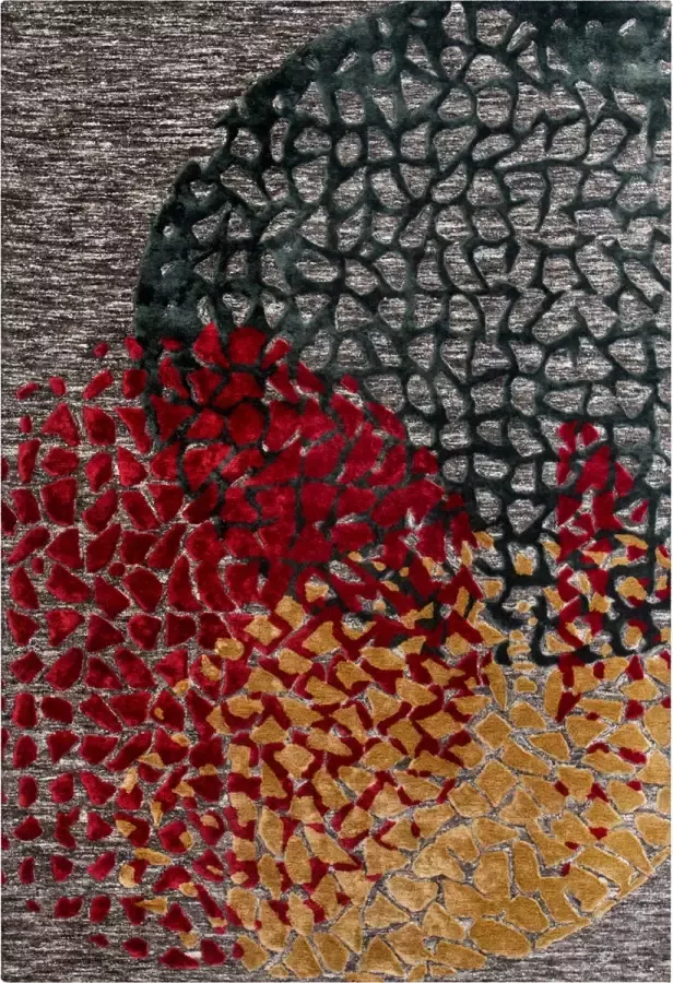 Arte Espina Vloerkleed damast 300 kunstzijde wol en polyester meerkleurig 80 x 150 cm