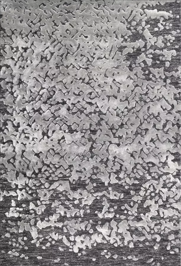 Arte Espina Vloerkleed damast 400 kunstzijde wol en polyester bruin naturel 80 x 150 cm