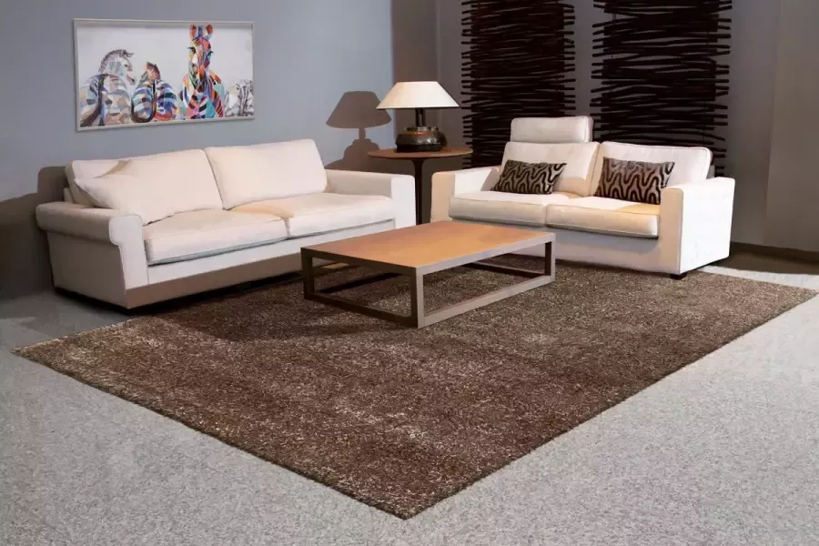 Arte Espina Vloerkleed grace shaggy taupe 160 x 230 cm