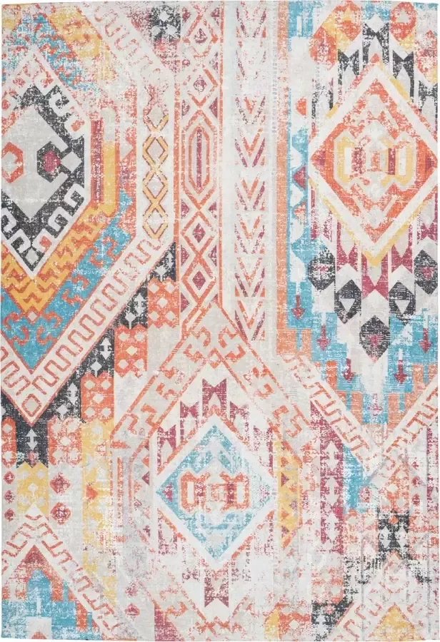 Arte Espina Vloerkleed indiana 200 75% katoen 25% polyester meerkleurig oranje 160 x 230 cm