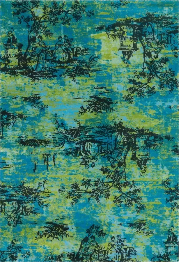 Arte Espina Vloerkleed vintage 5206 turquoise 170 x 240 cm