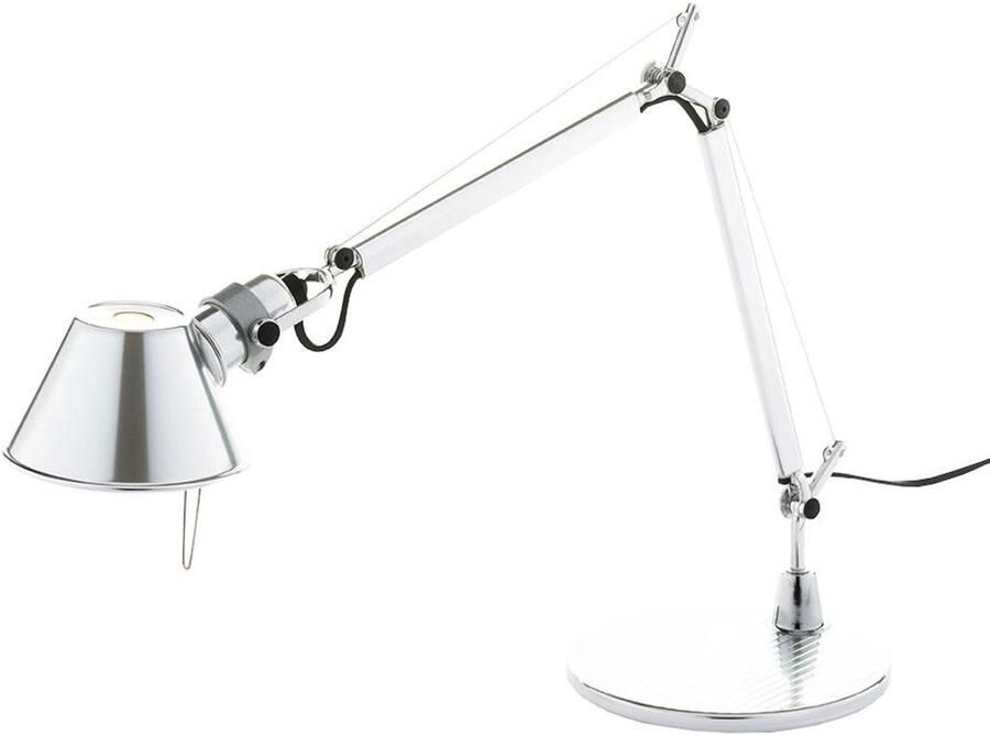 Artemide Tolomeo Micro Bureaulamp Retrofit Gepolijst Aluminium
