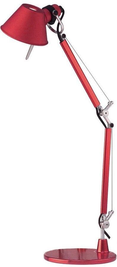 Artemide Tolomeo Micro Bureaulamp Retrofit Rood
