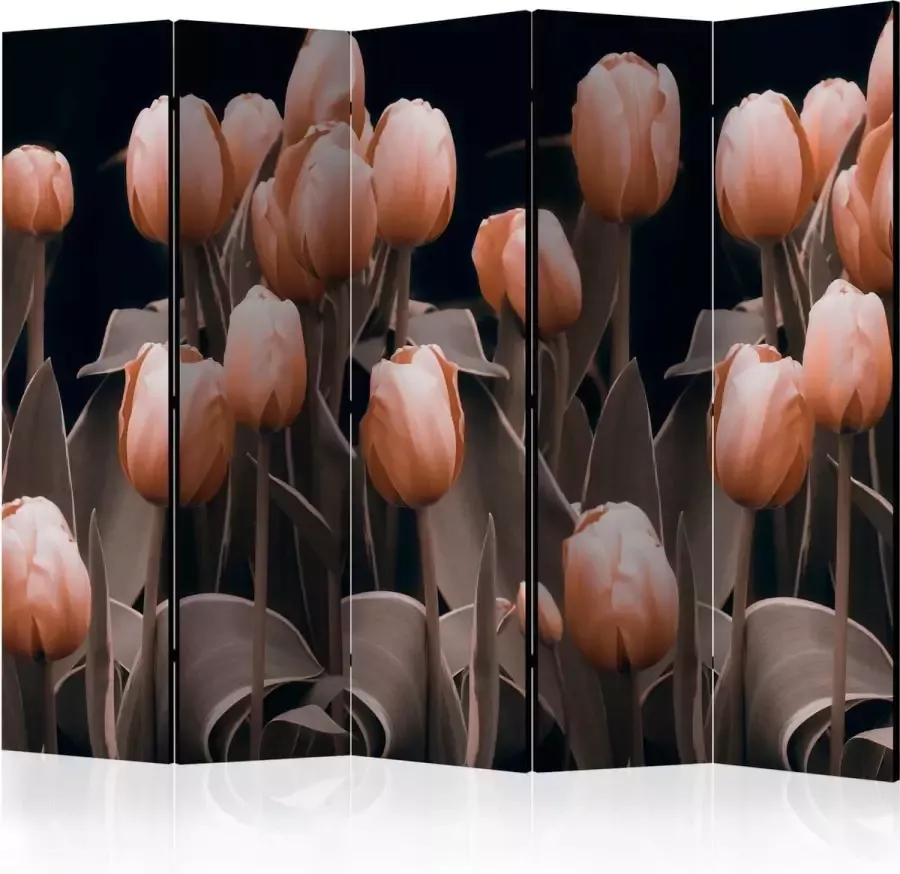 Artgeist 3D Tapijt Vouwscherm Kamerscherm Scheidingswand Ladies among the flowers II [Room Dividers] 225x172 3D Tapijt