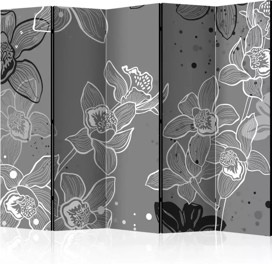 Artgeist 3D Tapijt Vouwscherm Kamerscherm Scheidingswand Winter flora II [Room Dividers] 225x172 3D Tapijt