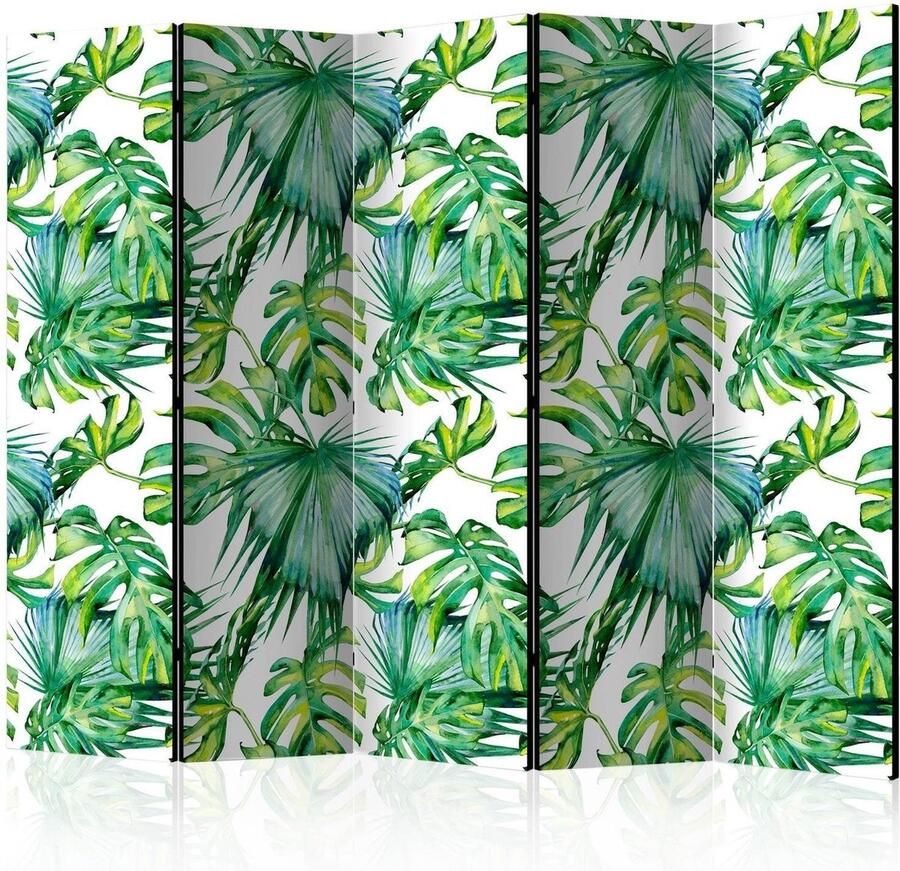 Artgeist Walljar Vouwscherm Jungle Leaves II [Room Dividers]