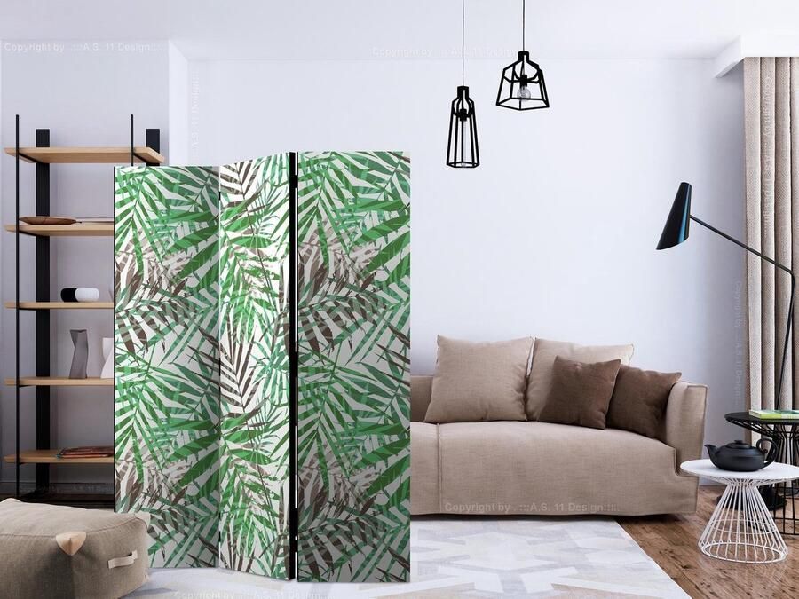 Artgeist Walljar Vouwscherm Wild Leaves [Room Dividers]