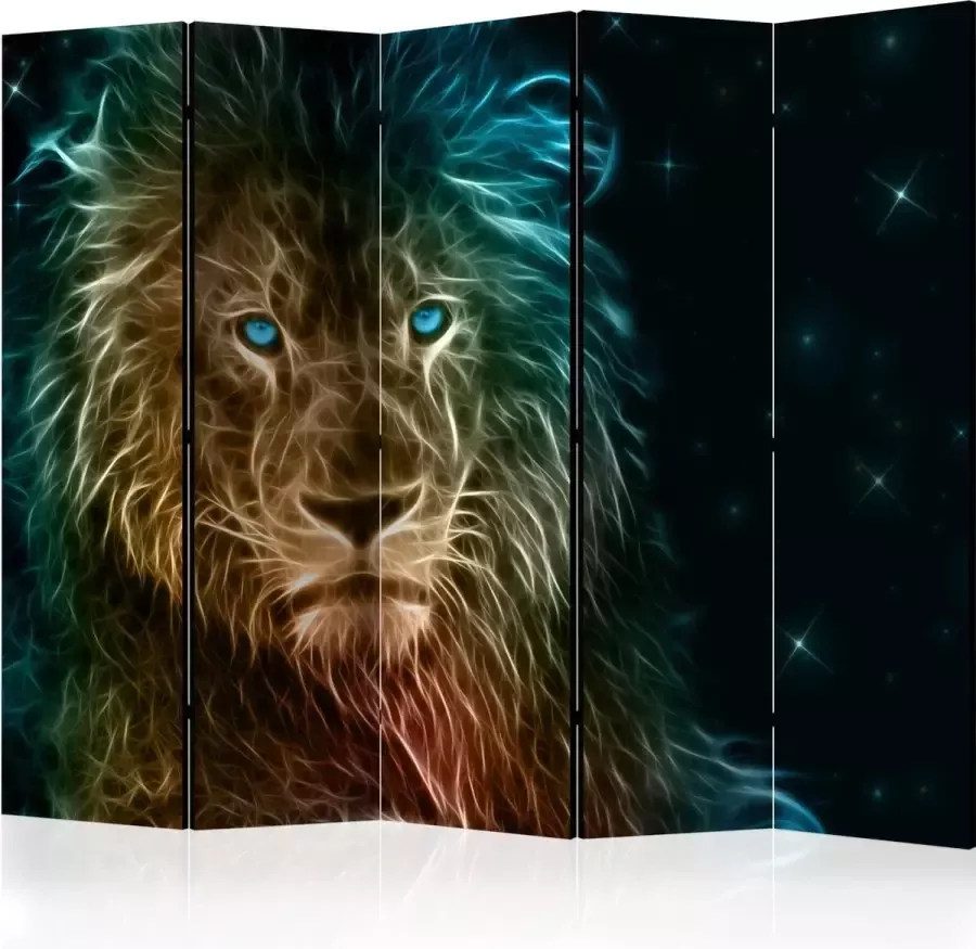 Artgeist Kamerscherm Scheidingswand Vouwscherm Abstract lion... II [Room Dividers] 225x172 Vouwscherm