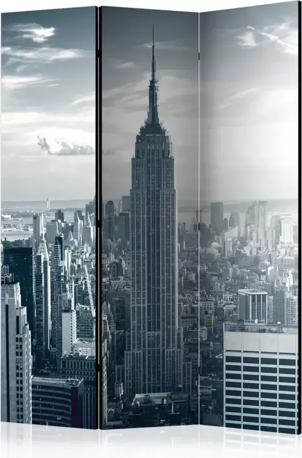 Artgeist Kamerscherm Scheidingswand Vouwscherm Amazing view to New York Manhattan at sunrise [Room Dividers] 135x172 Vouwscherm