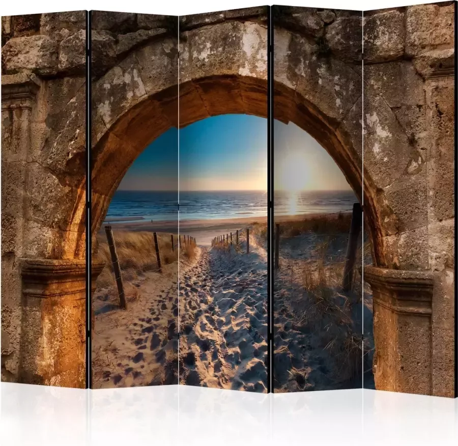 Artgeist Kamerscherm Scheidingswand Vouwscherm Arch and Beach II [Room Dividers] 225x172 Vouwscherm