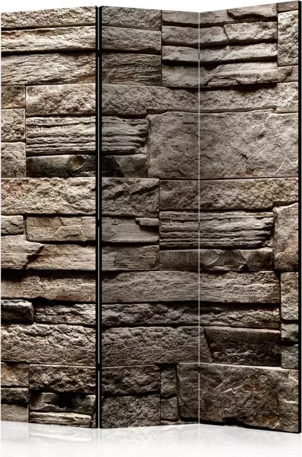 Artgeist Kamerscherm Scheidingswand Vouwscherm Beautiful Brown Stone [Room Dividers] 135x172 Vouwscherm