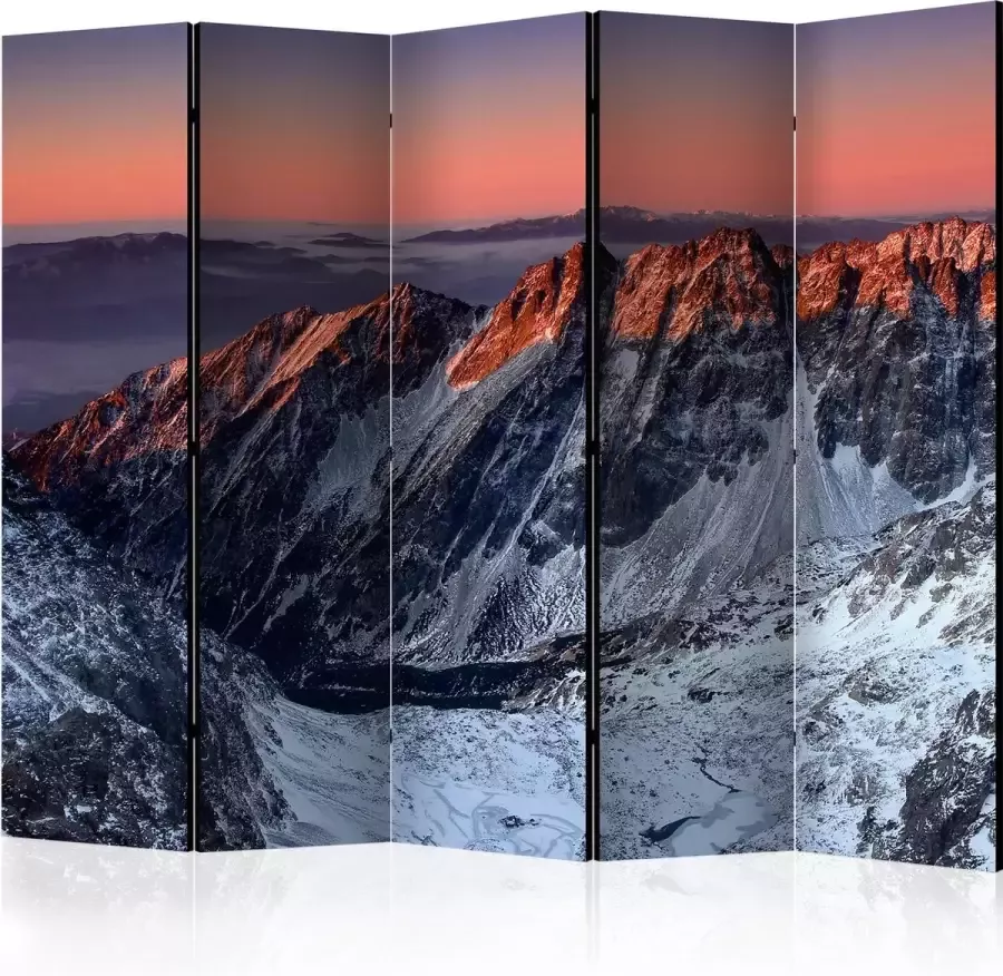 Artgeist Kamerscherm Scheidingswand Vouwscherm Beautiful sunrise in the Rocky Mountains II [Room Dividers] 225x172 Vouwscherm