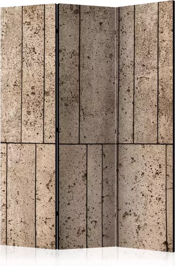 Artgeist Kamerscherm Scheidingswand Vouwscherm Beige Wall [Room Dividers] 135x172 Vouwscherm