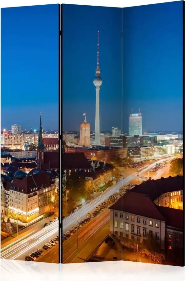 Artgeist Kamerscherm Scheidingswand Vouwscherm Berlin by night [Room Dividers] 135x172 Vouwscherm