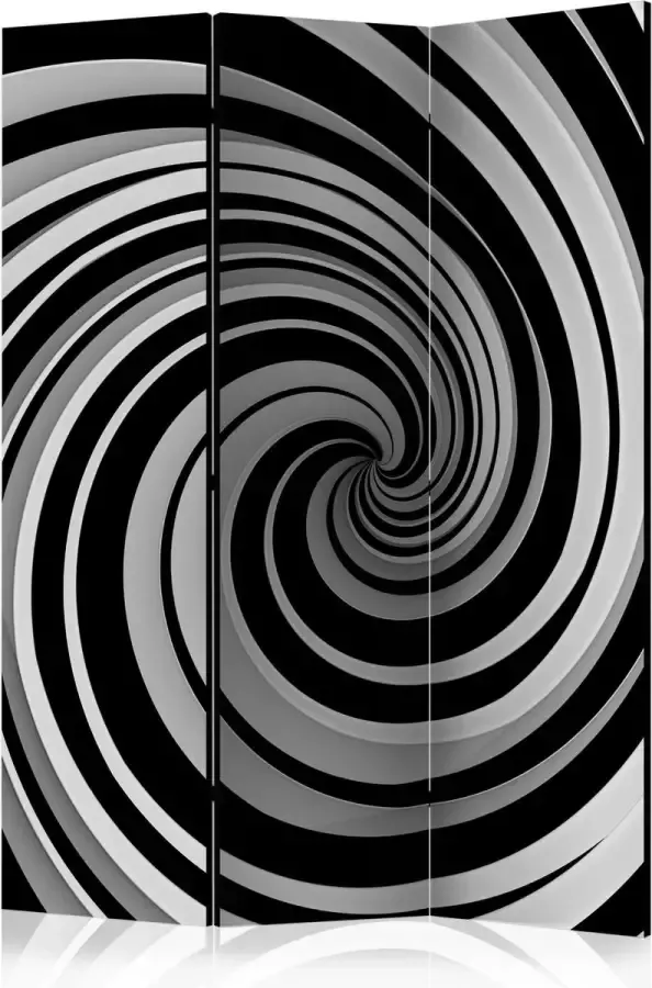 Artgeist Kamerscherm Scheidingswand Vouwscherm Black and white swirl [Room Dividers] 135x172 Vouwscherm