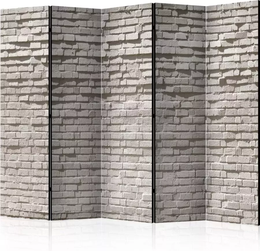 Artgeist Kamerscherm Scheidingswand Vouwscherm Brick Wall: Minimalism II [Room Dividers] 225x172 Vouwscherm