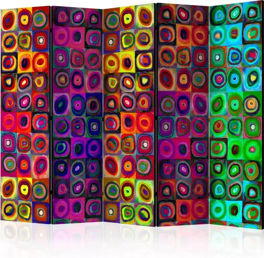 Artgeist Kamerscherm Scheidingswand Vouwscherm Colorful Abstract Art II [Room Dividers] 225x172 Vouwscherm