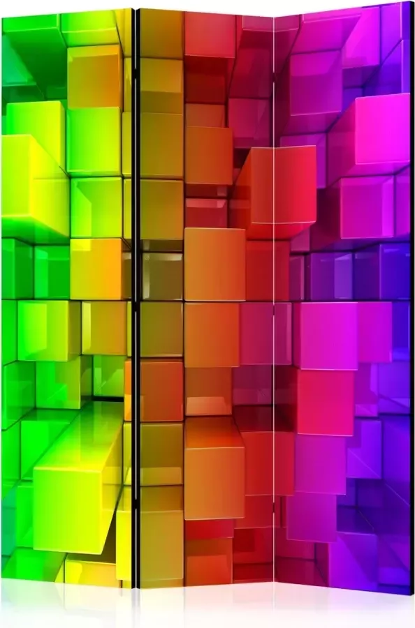 Artgeist Kamerscherm Scheidingswand Vouwscherm Colour jigsaw [Room Dividers] 135x172 Vouwscherm