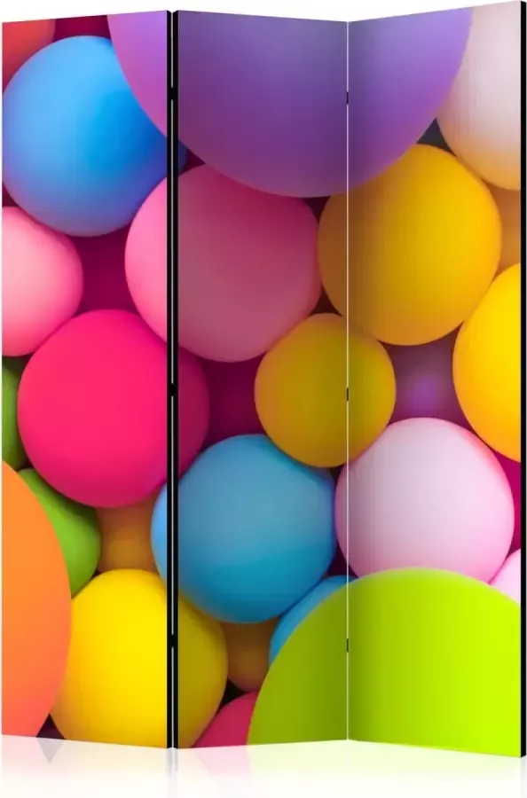 Artgeist Kamerscherm Scheidingswand Vouwscherm Colourful Balls [Room Dividers] 135x172 Vouwscherm