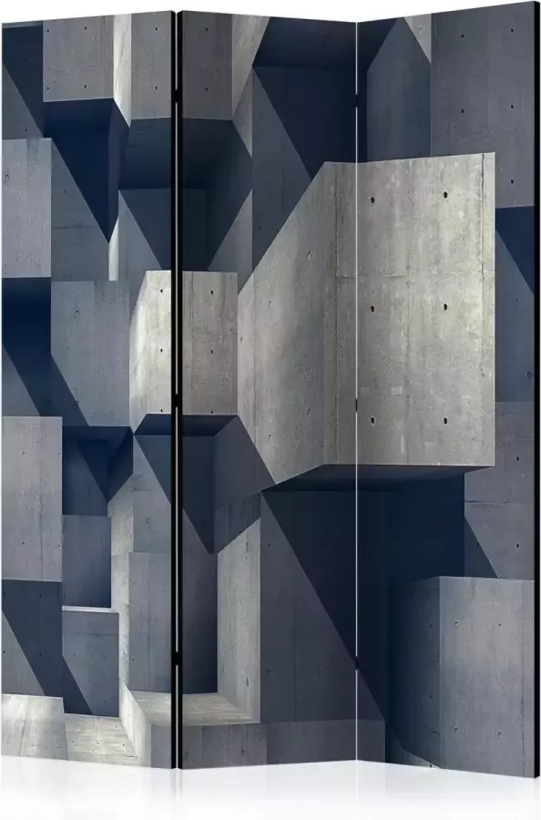 Artgeist Kamerscherm Scheidingswand Vouwscherm Concrete city [Room Dividers] 135x172 Vouwscherm