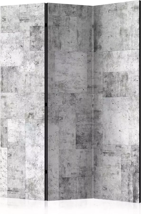 Artgeist Kamerscherm Scheidingswand Vouwscherm Concrete: Grey City [Room Dividers] 135x172 Vouwscherm