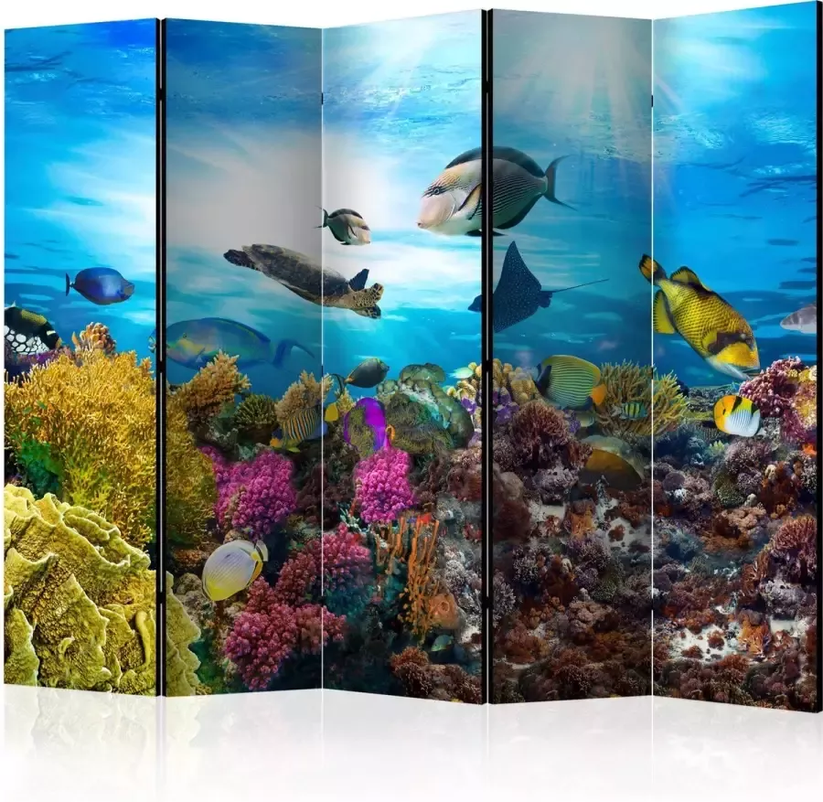 Artgeist Kamerscherm Scheidingswand Vouwscherm Coral reef II [Room Dividers] 225x172 Vouwscherm