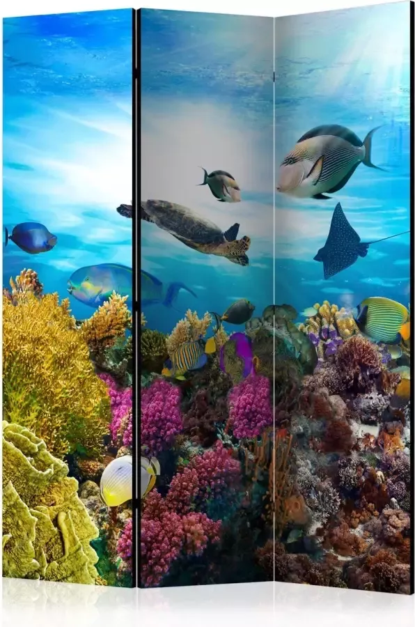 Artgeist Kamerscherm Scheidingswand Vouwscherm Coral reef [Room Dividers] 135x172 Vouwscherm