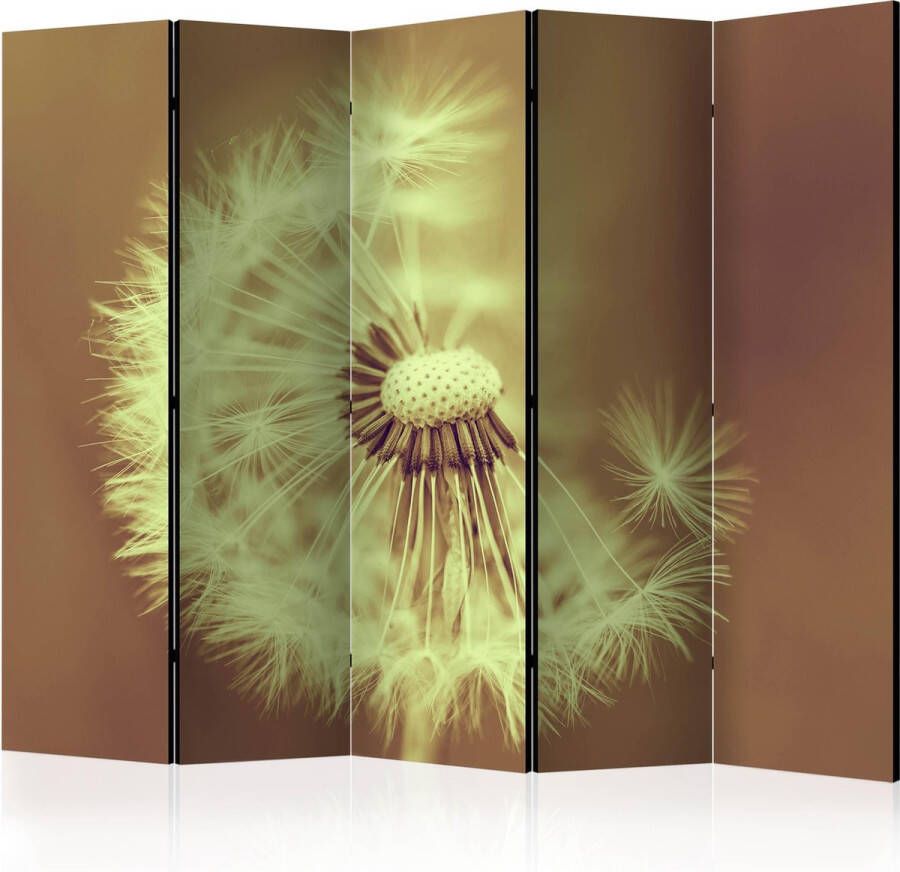 Artgeist Kamerscherm Scheidingswand Vouwscherm dandelion sepia II [Room Dividers] 225x172 Vouwscherm